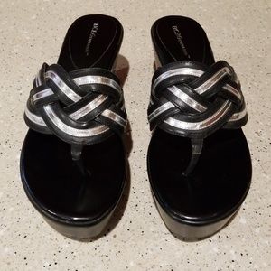 BCBGeneration Wedge Thong Sandal Flip Flop